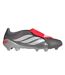 Unisex Adult Predator 3 Firm Ground Football Boots Grey Red Adidas-1