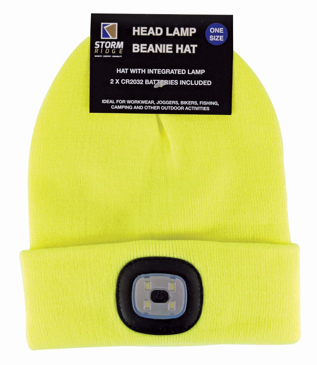 Bonnet Homme Tricot Chaud avec Leger LED Frontale-2