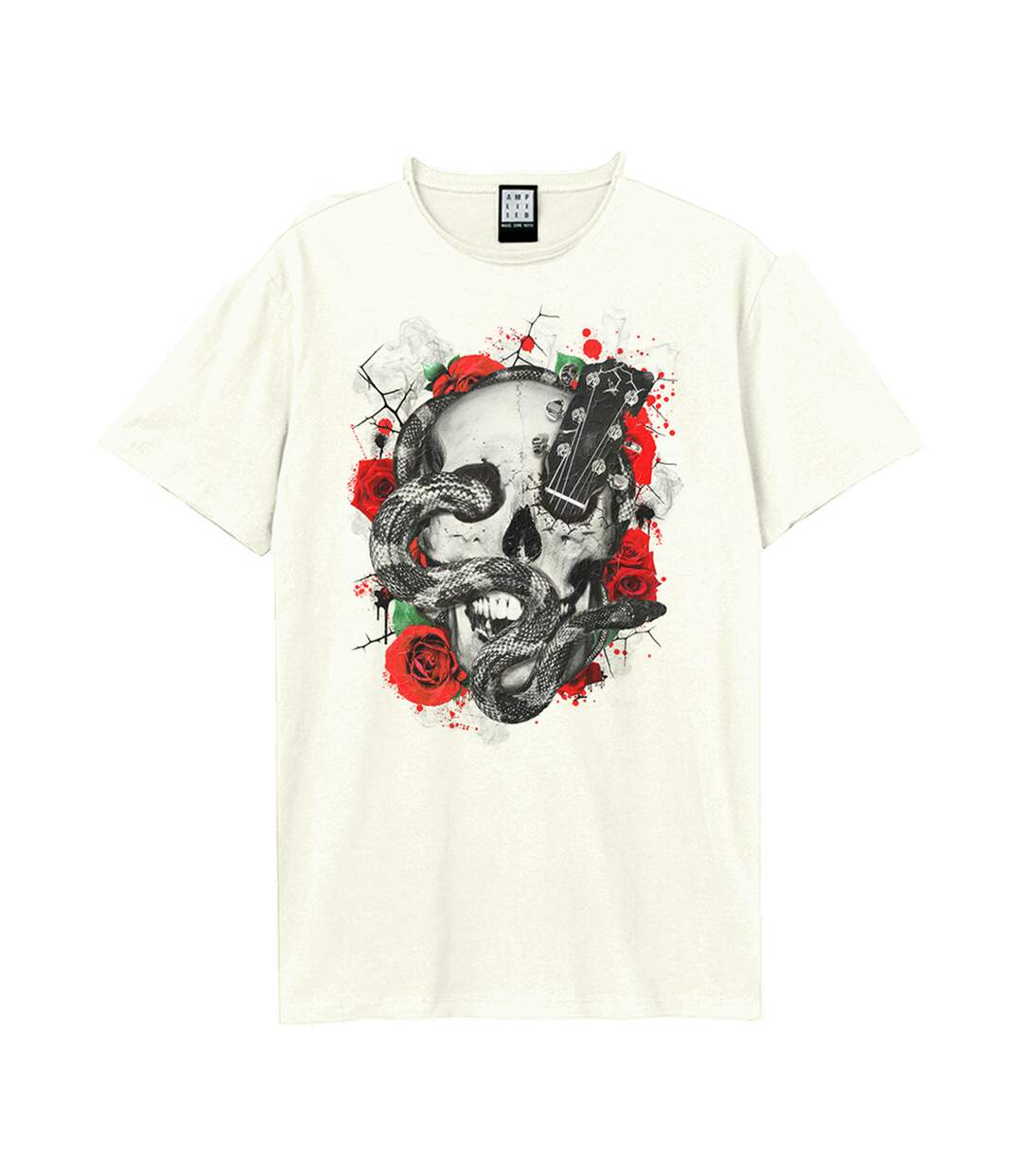 T-shirt Adulte Vieux Blanc Amplified-1