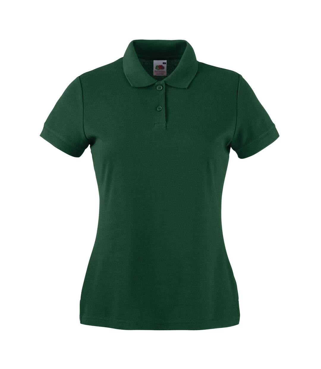 Polo lady fit 65/35 femme vert bouteille Fruit of the Loom-1