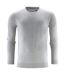 Mens Ashland Round Neck Sweatshirt Grey Melange James Harvest-1