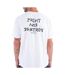 T-shirt blanc homme hurley print and destroy-2