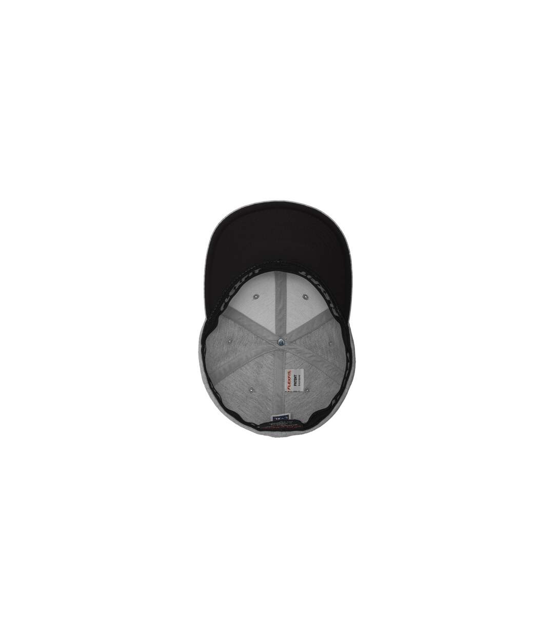 Casquette Flexfit Gris Noir Yupoong-4