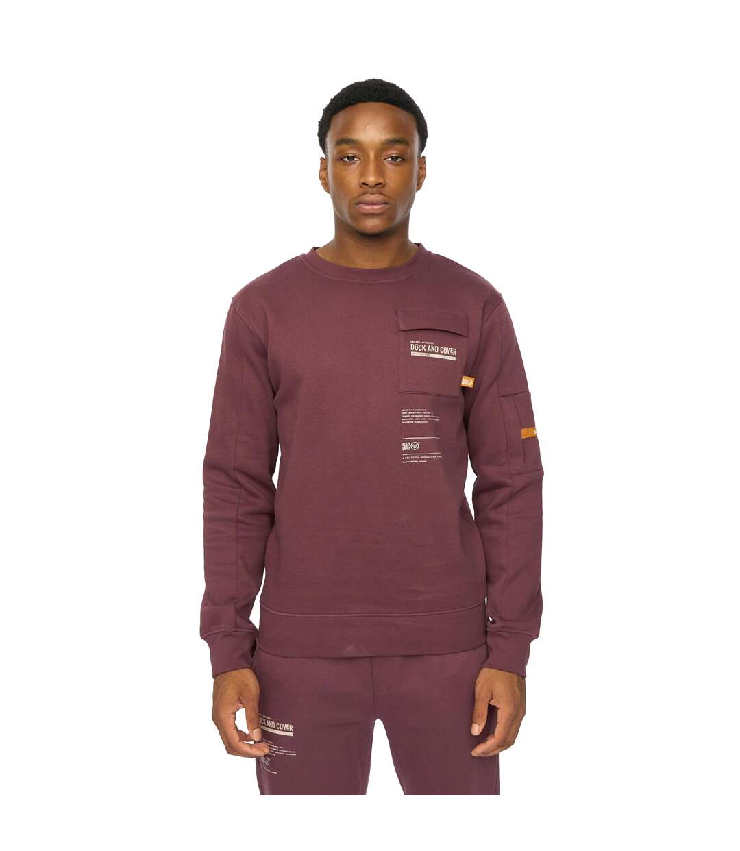 Mens Applewood Sweatshirt Raisin Duck And Cover-3
