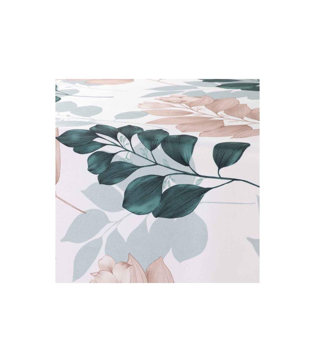 Nappe Imprimée Belline 150x240cm Blanc & Émeraude-2