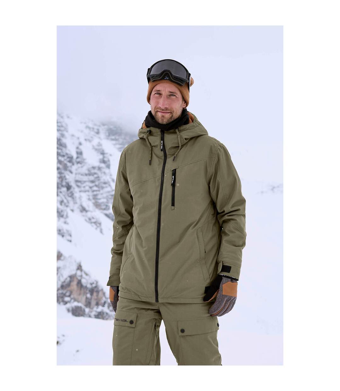 Blouson de ski laxx homme noir vif Animal Animal