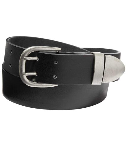 Men's Authentic Black Split Leather Belt