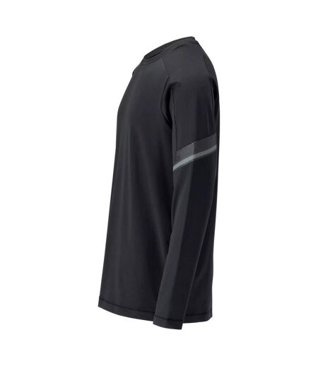 T-shirt Manches Longues Customised Homme Noir Mascot