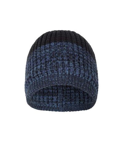 Unisex adult rubix lined beanie navy Mountain Warehouse