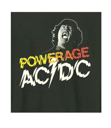 Unisex adult angus powerage ac/dc t-shirt charcoal Amplified