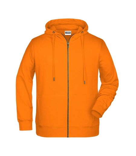 Veste À Capuche Homme Orange James And Nicholson