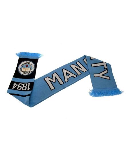 Manchester City FC Unisex Adult Nero Scarf (Blue/Black) (One Size) - UTSG20029