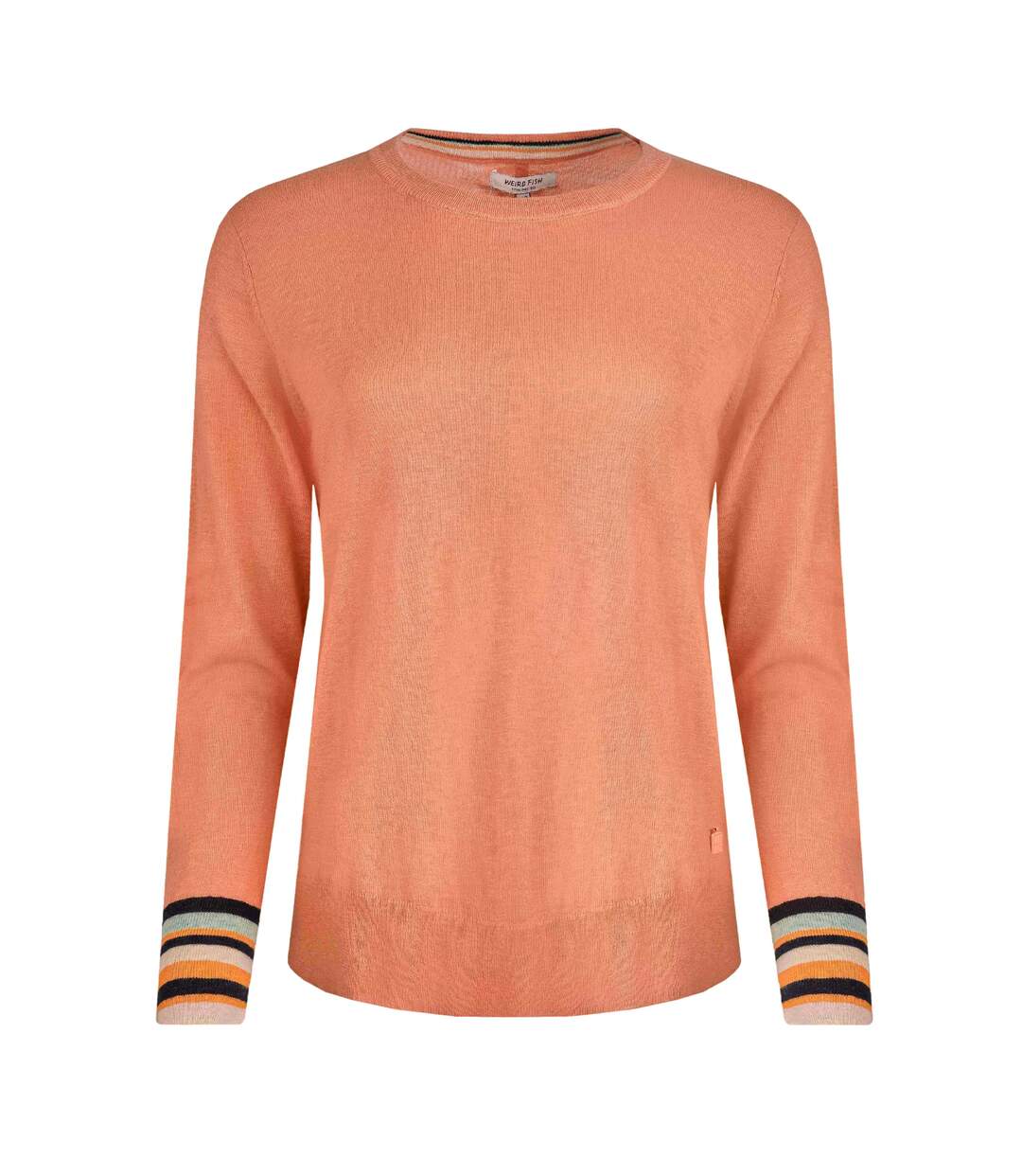 Womens/ladies kinga lightweight knitted jumper peach blossom Weird Fish-1