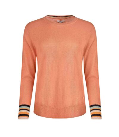 Womens/ladies kinga lightweight knitted jumper peach blossom Weird Fish