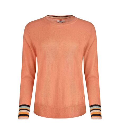 Womens/ladies kinga lightweight knitted jumper peach blossom Weird Fish