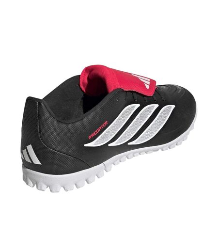 Mens Predator Club Folded Tongue Astro Turf Trainers Black Red Adidas