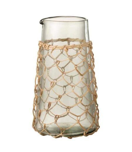 Carafe Design Tricot 20cm Transparent & Naturel