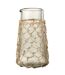 Carafe Design Tricot 20cm Transparent & Naturel-1