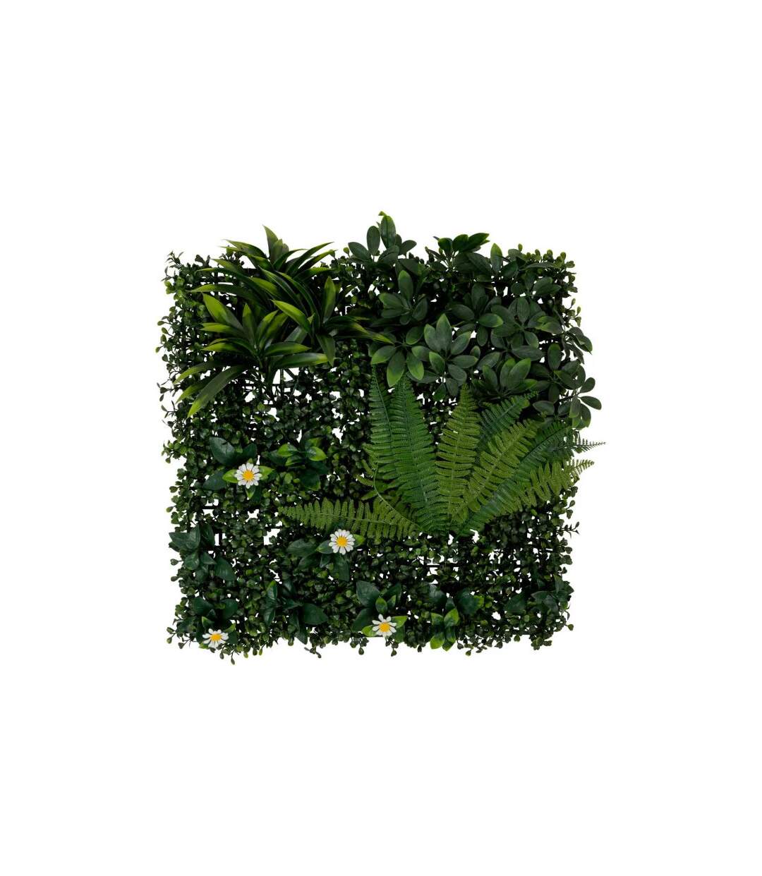 Carré Végétal Artificiel Jungle Izy 50cm Vert-1