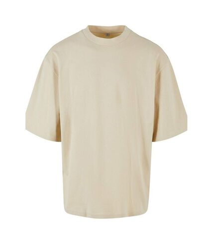 Build Your Brand Mens Oversized T-Shirt (Sand)