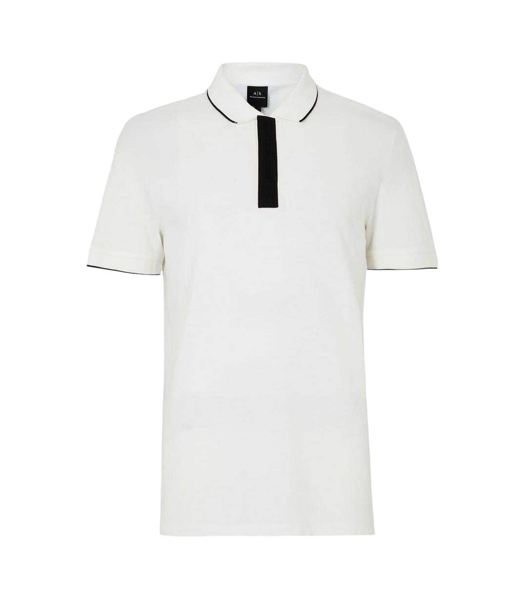 Polo Motif/style À Rayures Homme Blanc Armani Exchange-1