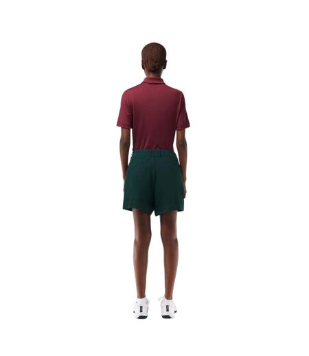 Womens/ladies Taffeta Stretch Golf Shorts Green Lacoste