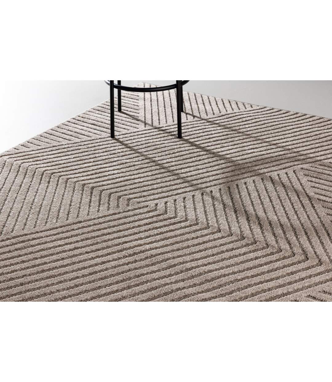 Tapis Déco Aron Solar 240x340cm Marron-4