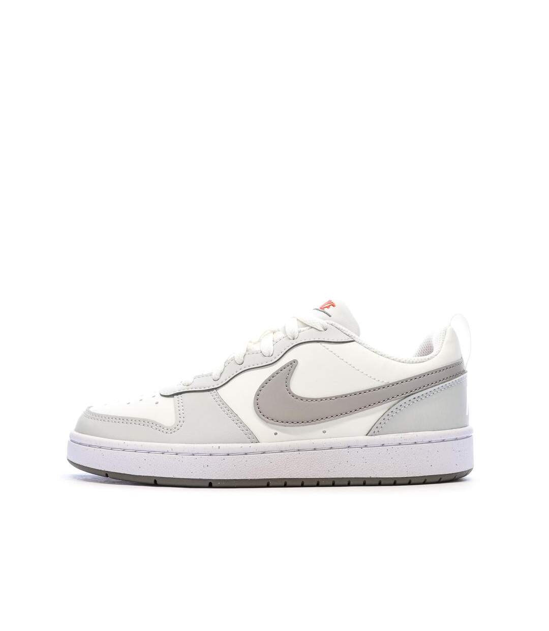 Baskets blanc/gris femme nike court borough low-1