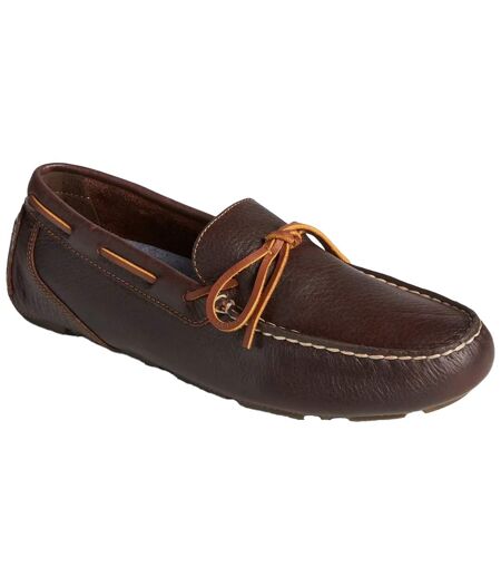 Mens Davenport 1-eye Leather Loafers Amaretto Sperry