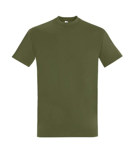 SOLS Mens Imperial Heavyweight Short Sleeve T-Shirt (Dark Khaki)