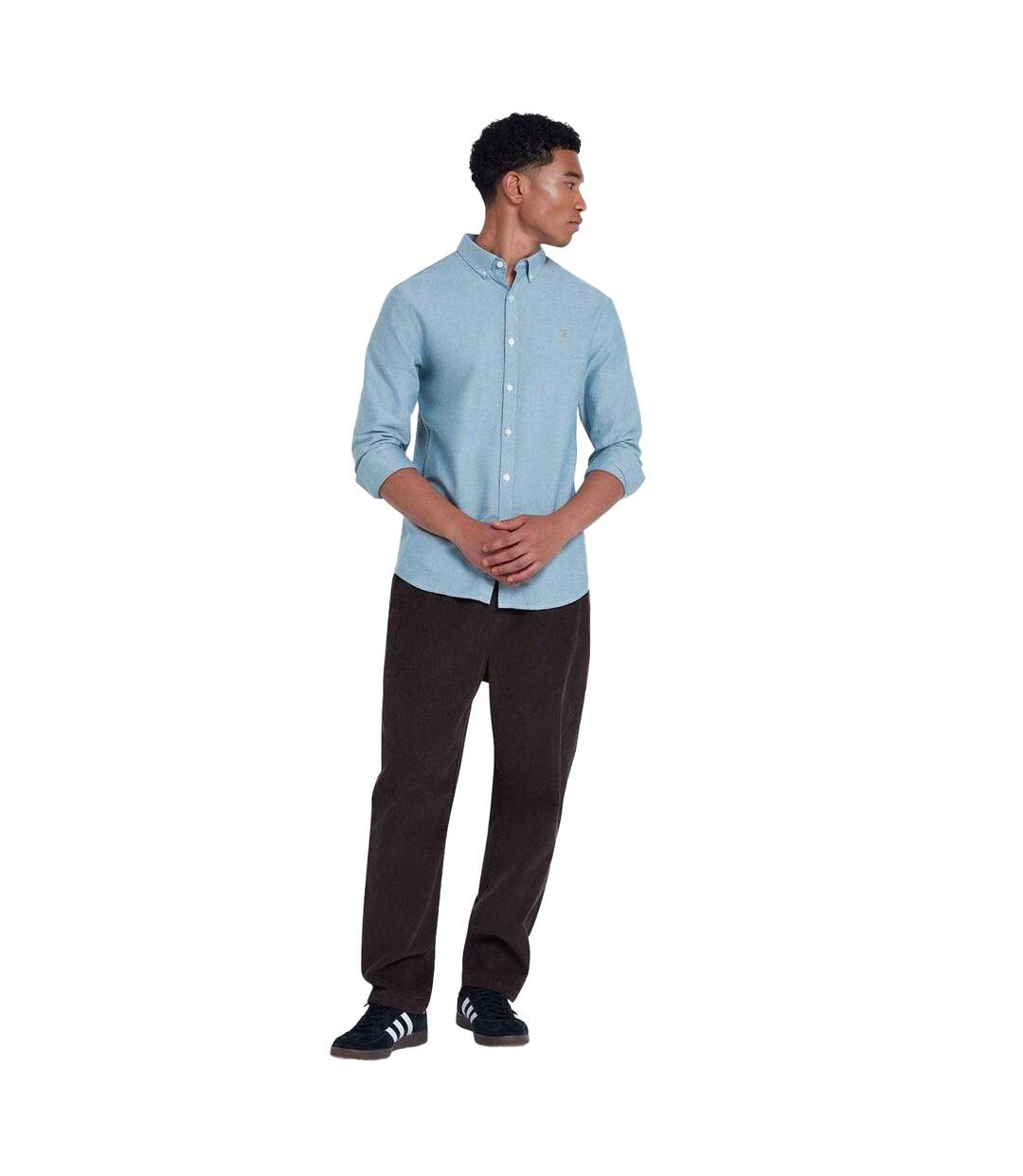 Chemise Brewer Homme Vert Farah-4