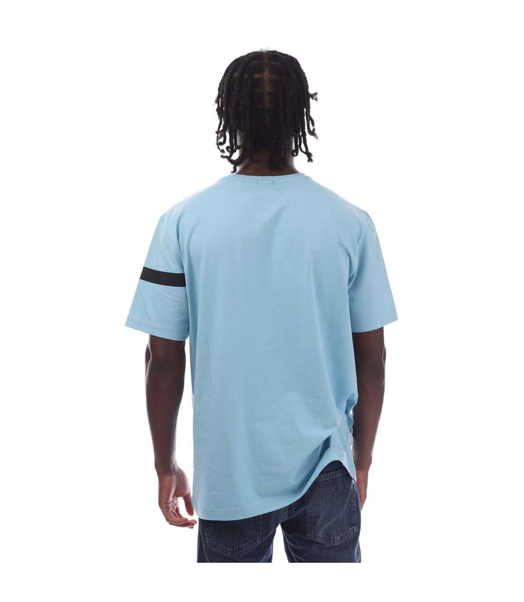 T-shirt Motif/style À Rayures Homme Bleu Boss-3