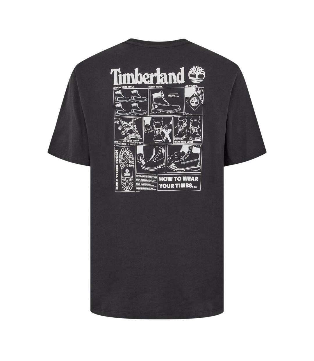T-shirt Motif/style Logo Homme Noir Timberland-2