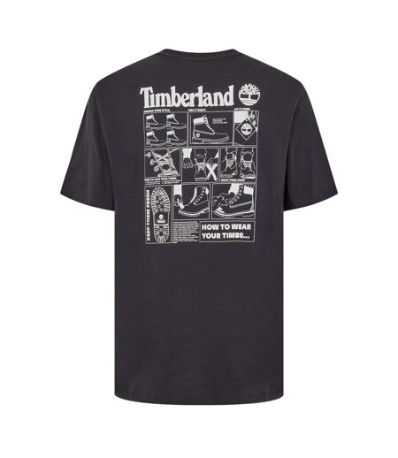 T-shirt Motif/style Logo Homme Noir Timberland