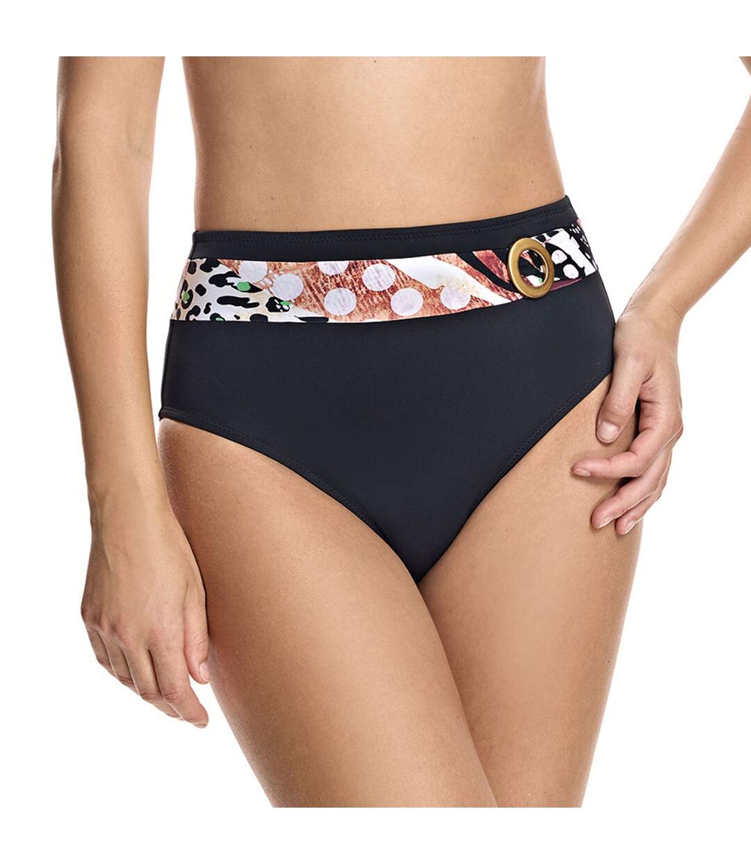 Women's high waist bikini bottom W230461-1