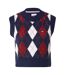 Sweat Sans Manches Motif/style Losange Femme Bleu Marine Rouge Blanc Tommy Jeans-2