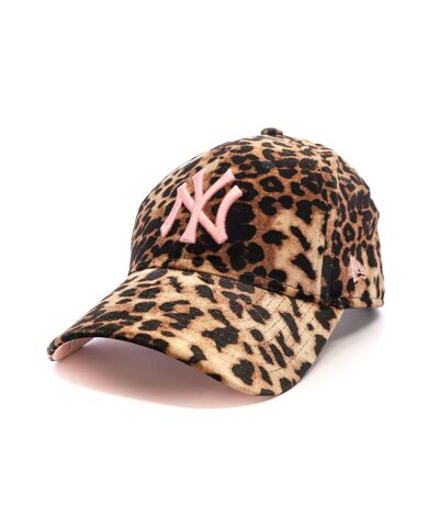 Casquette Léopard Beige/Noir Femme New Era Leo Velour 9forty Neyyan - OSFM