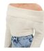 Womens/ladies Bouclé Bandeau Jumper Cream I Saw It First-2