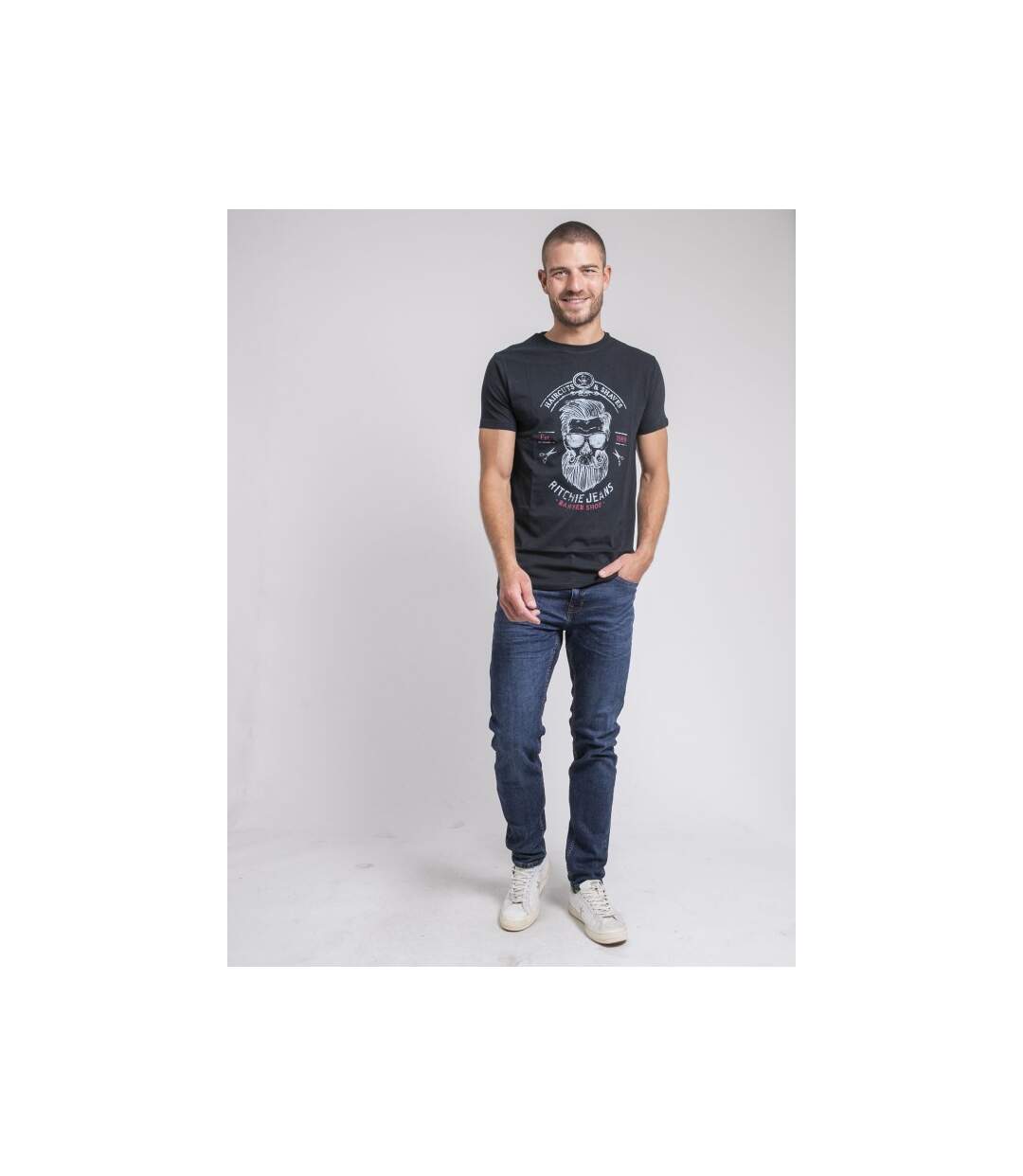 T-shirt col rond pur coton JUSIX-3