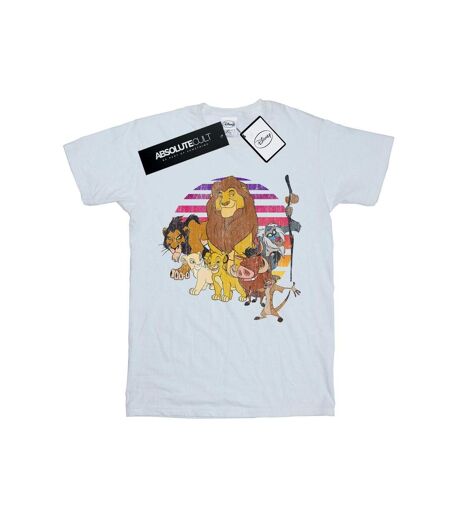 Disney Womens/Ladies The Lion King Pride Family Cotton Boyfriend T-Shirt (Blanc) - UTBI29121