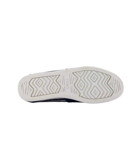 Mens Alpergata Stripe Canvas Espadrilles Navy Toms