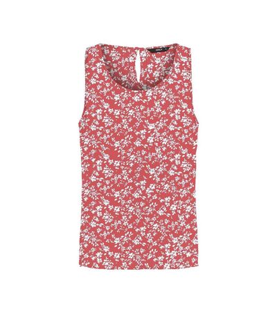 T-Shirt sans manches rose/blanc à motifs femme only nova life