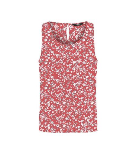 T-Shirt sans manches rose/blanc à motifs femme only nova life