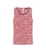 T-Shirt sans manches rose/blanc à motifs femme only nova life-1