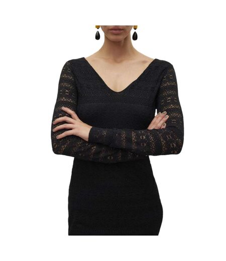 Robe noire femme vero moda zoé - l