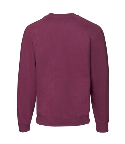 Mens premium set-in sweatshirt burgundy Fruit of the Loom