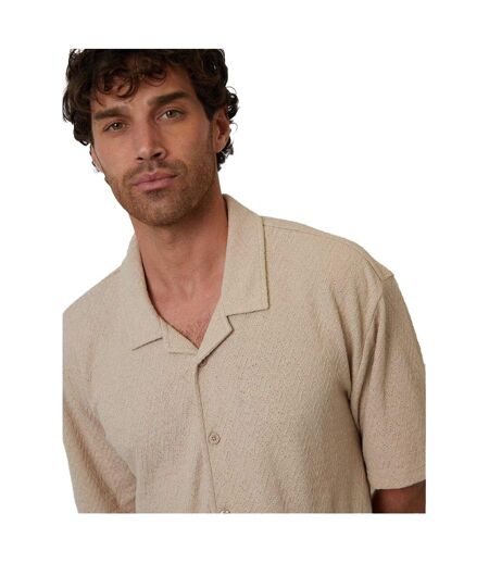 Chemise Selkirk Homme Beige Gris Threadbare