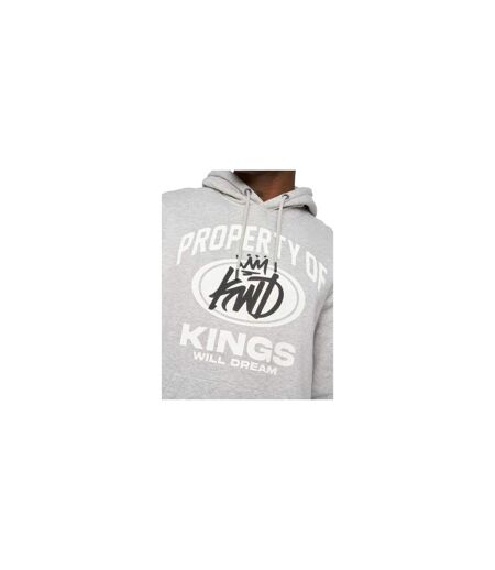 Sweat À Capuche Prop Homme Gris Chiné Kings Will Dream
