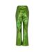 Womens/ladies Lupe Metallic Trousers Green Metallic AmyLynn-2