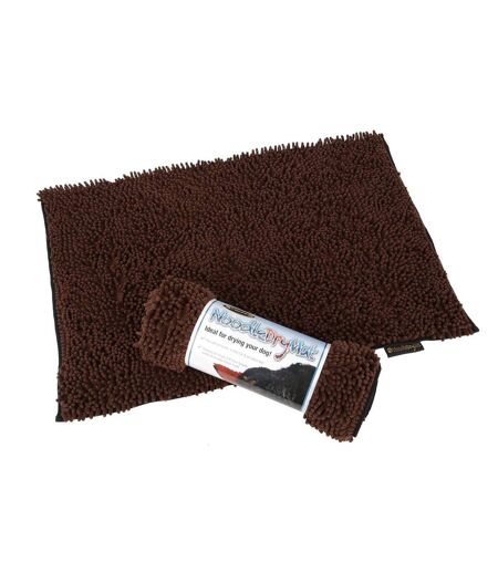 Noodle dog drying mat 90cm x 60cm grey Scruffs